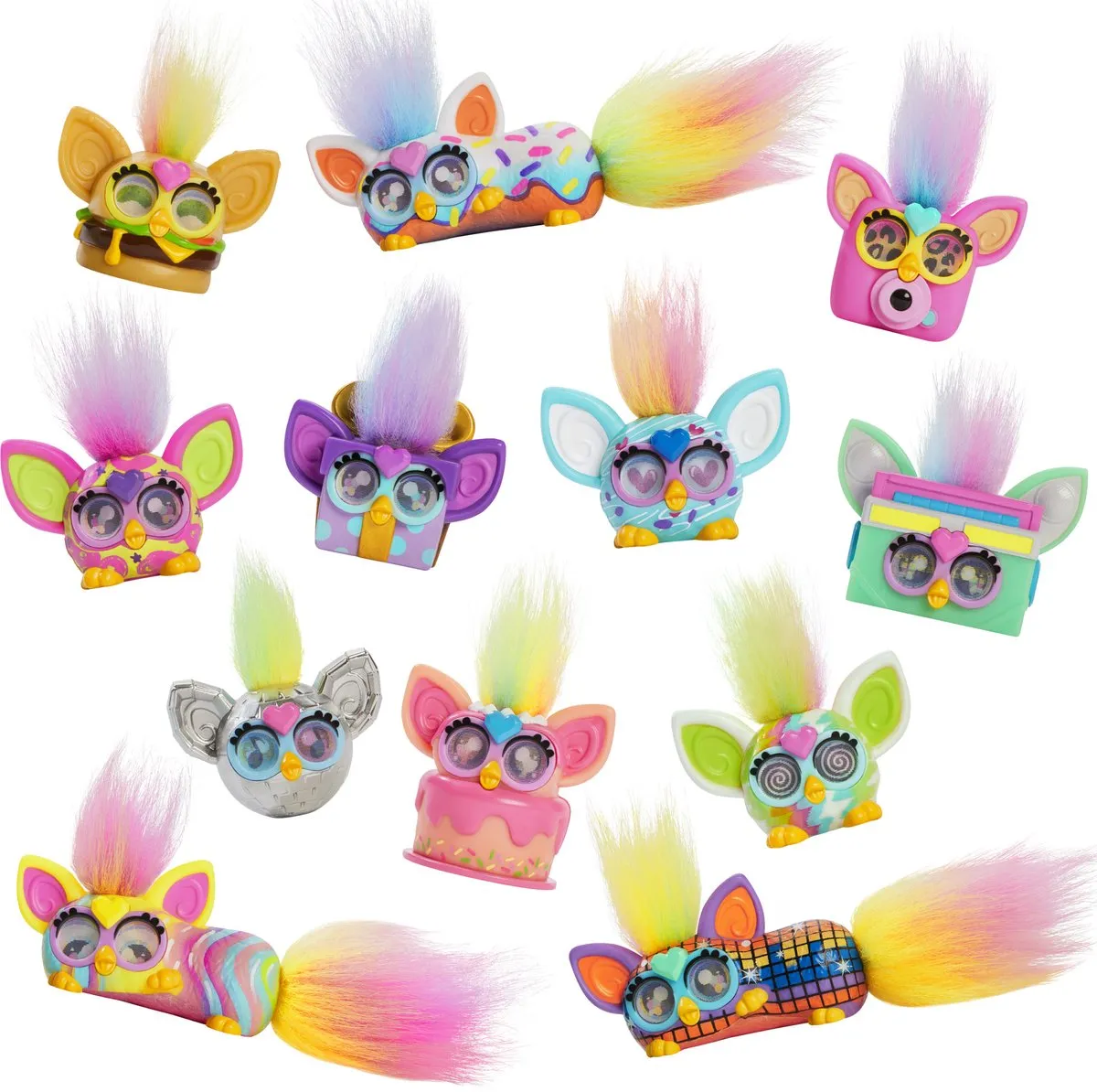 Hasbro Furby Mini Figuurtjes - 12 Stuks - Multicolor