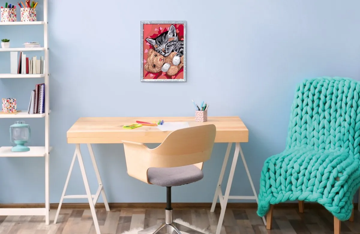 Ravensburger CreArt Peaceful Kitten Schilderen op nummer - 15 Kleuren
