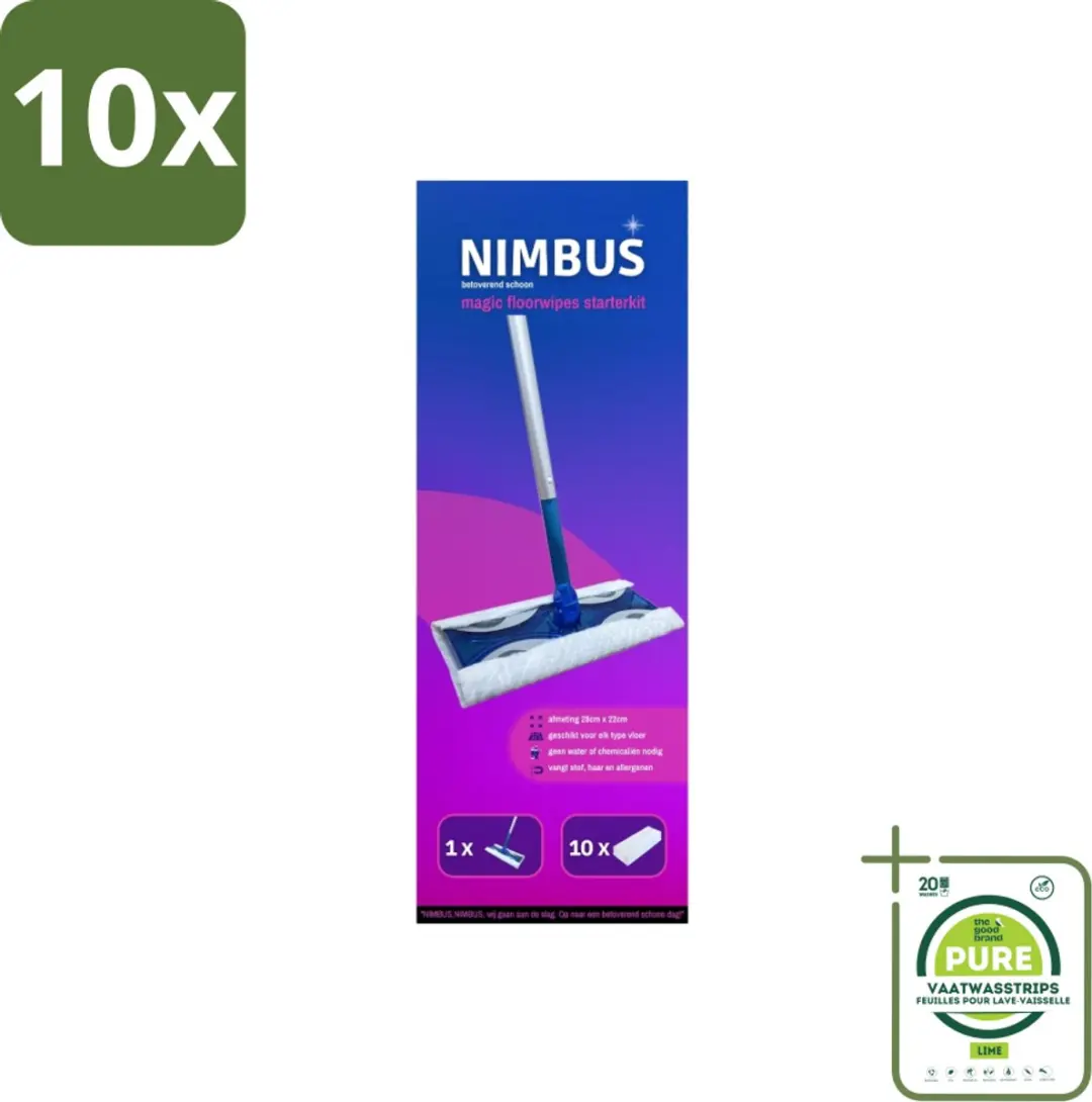 Nimbus Magic Vloerdoek Starterkit 11 Stuks