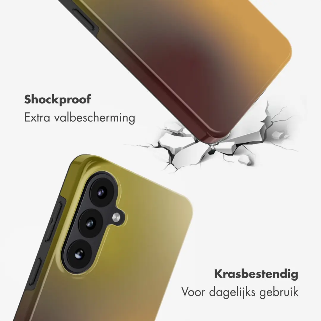 Selencia Gradient Olive Dust Hoesje voor Samsung Galaxy S26 FE - MagSafe