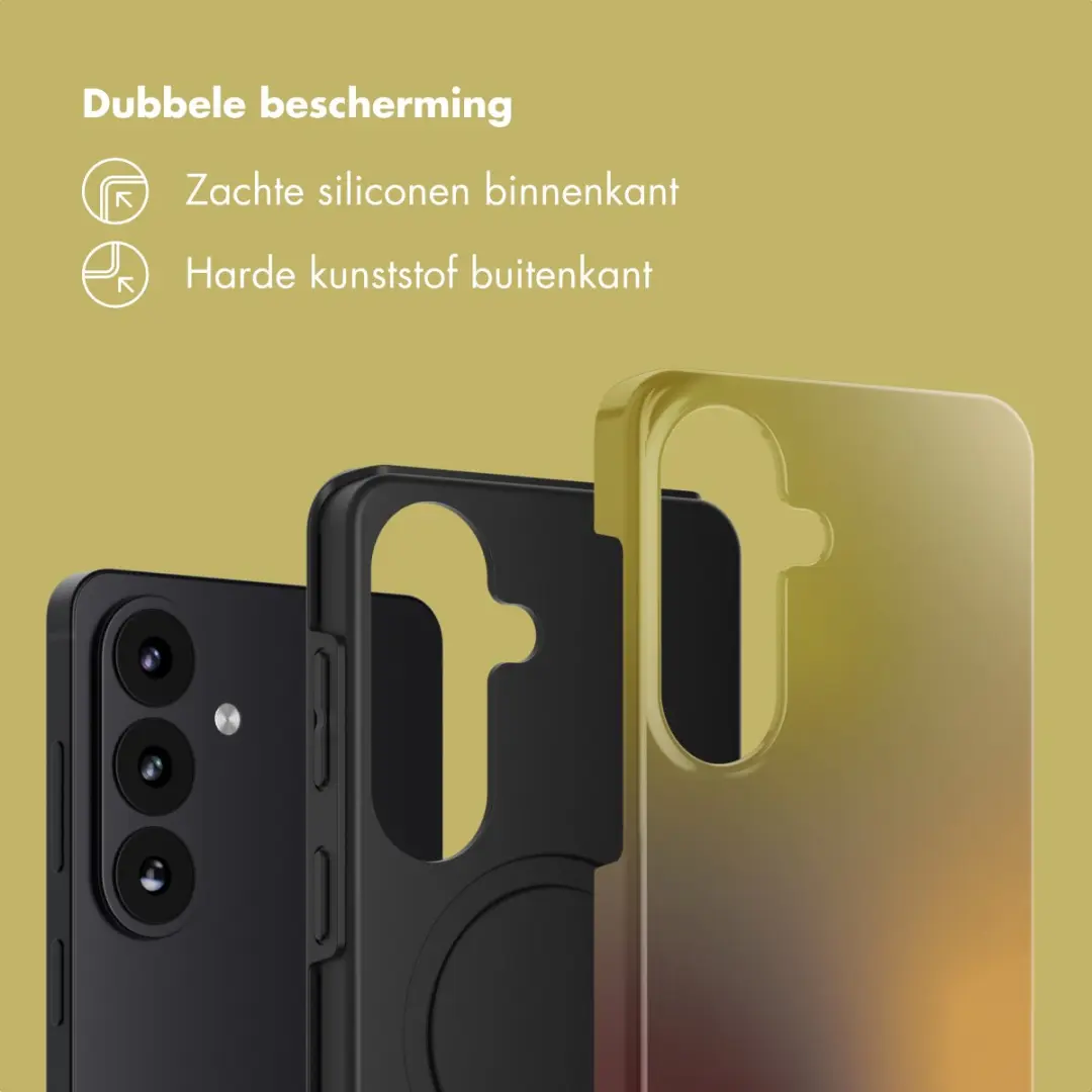 Selencia Gradient Olive Dust Hoesje voor Samsung Galaxy S26 FE - MagSafe