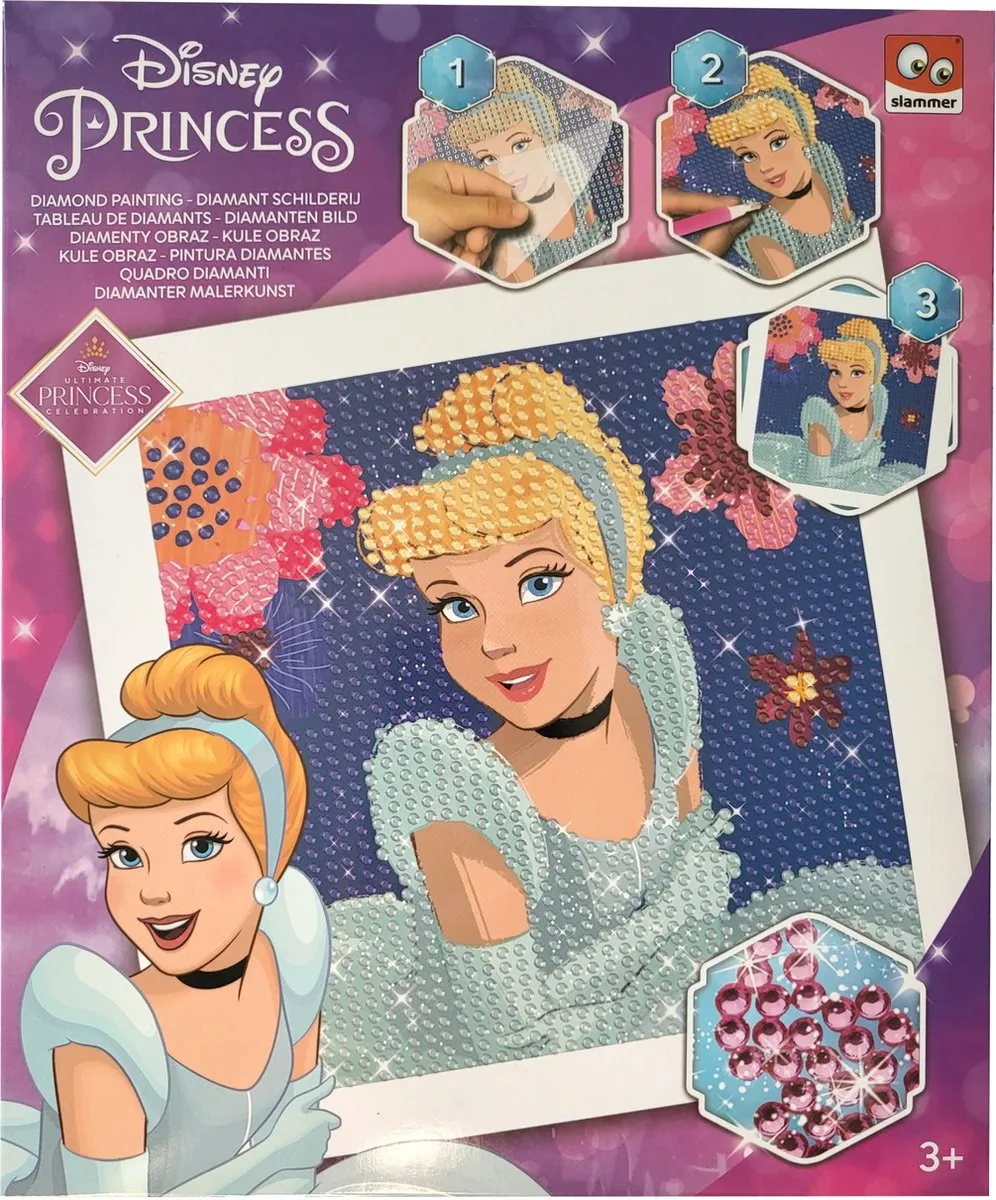 Disney Princess Diamond Painting Assepoester 16x16cm