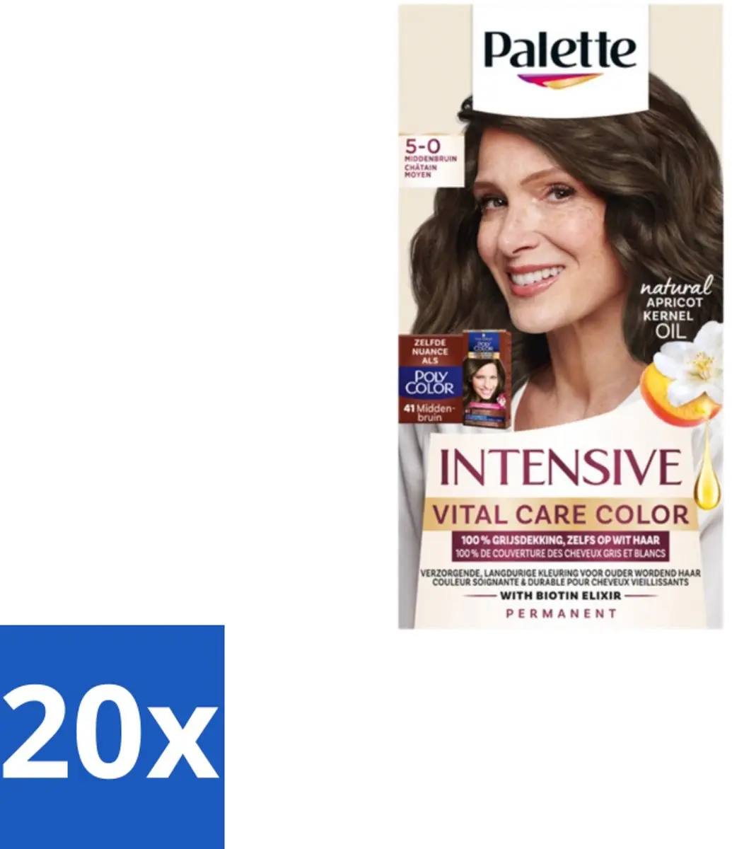 Schwarzkopf Poly Palette 5-0 Middenbruin Haarverf