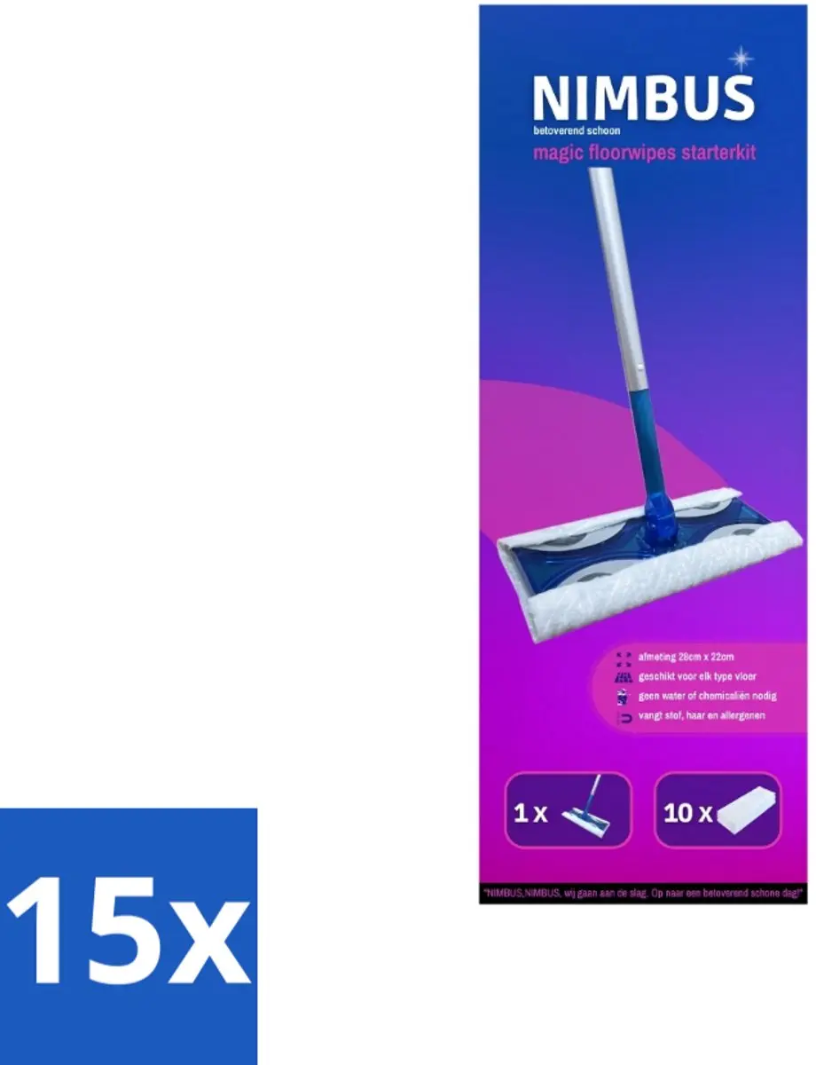 Nimbus Magic Vloerdoek Starterkit 11 Stuks
