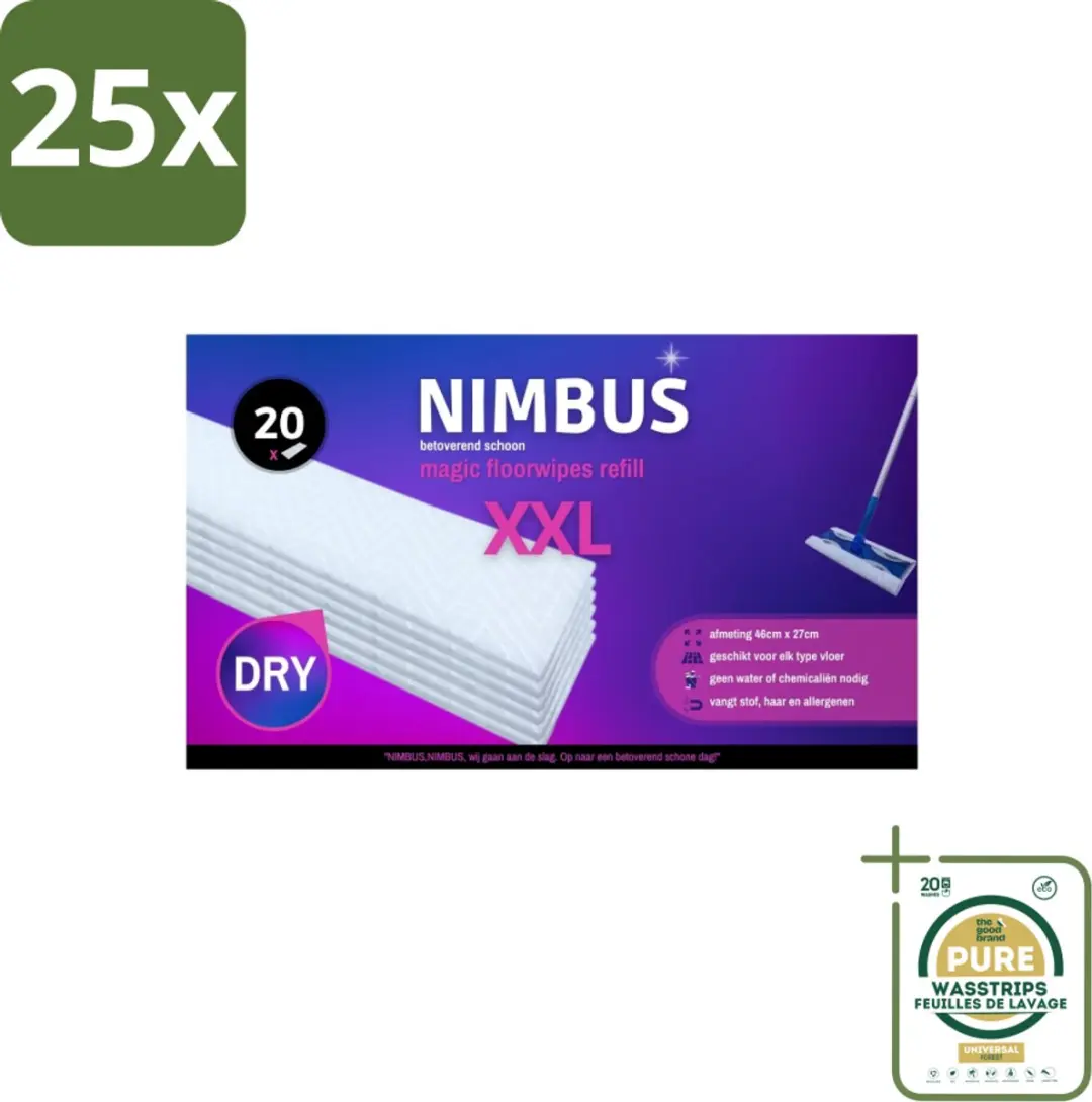 Nimbus Magic Vloerdoekjes XXL Navulling 20 Stuks