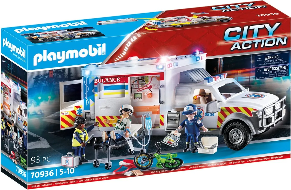 Playmobil City Action US Ambulance 70936