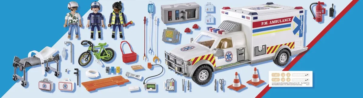 Playmobil City Action US Ambulance 70936 - Multicolor - afbeelding 6 van 6