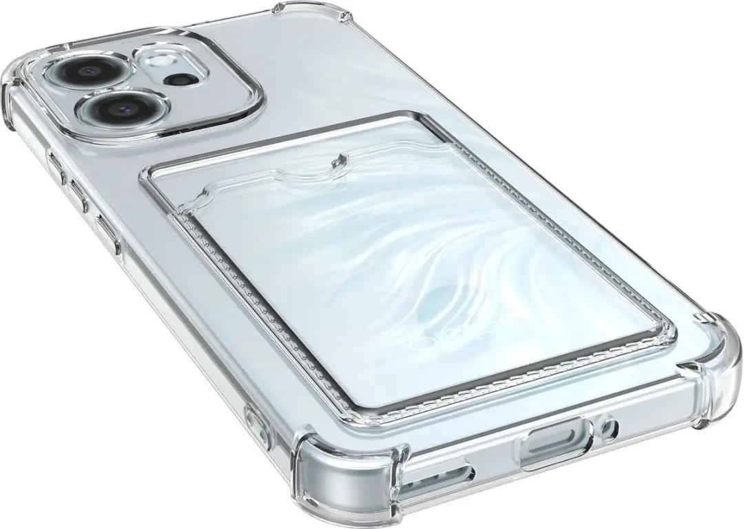 Selected Hoesje Oppo Reno 14 F - Transparant - Pasjeshouder