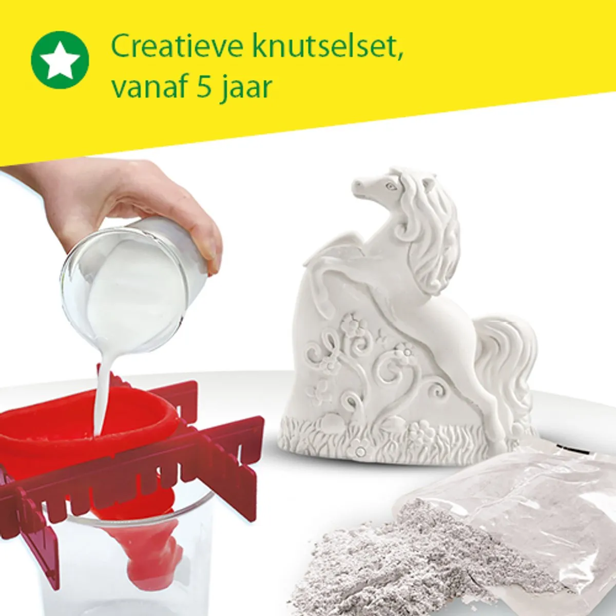 SES Creative Hobby Pink Gieten en Schilderen 3 Paarden - 3 Stuks