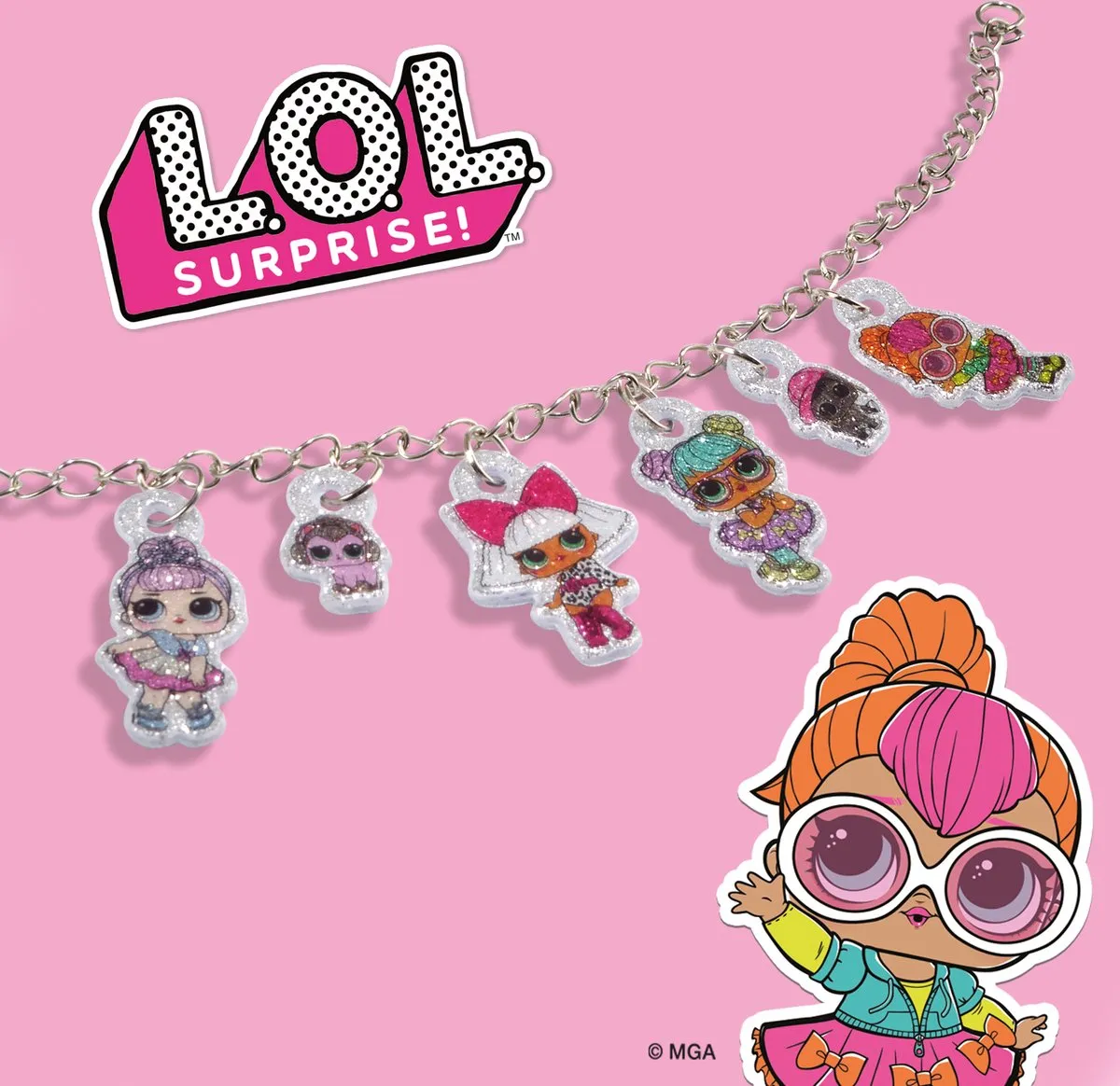 SES Creative L.O.L. Puffy Sticker Armbanden - 2 Stuks