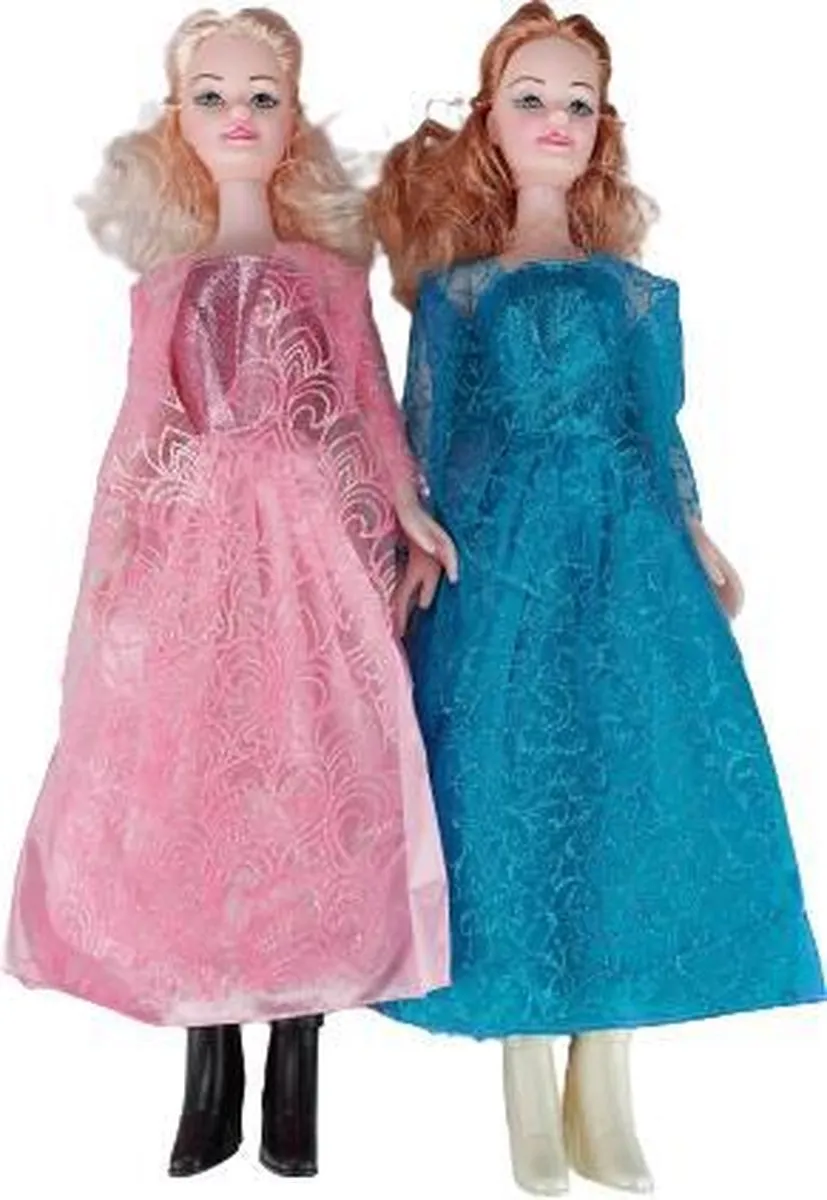 Disney Prinsessen Pop - 55 cm - Blauw