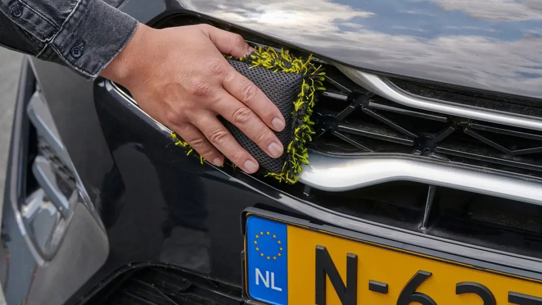 Dunlop 2-in-1 Insect Sponge Auto - Zwart