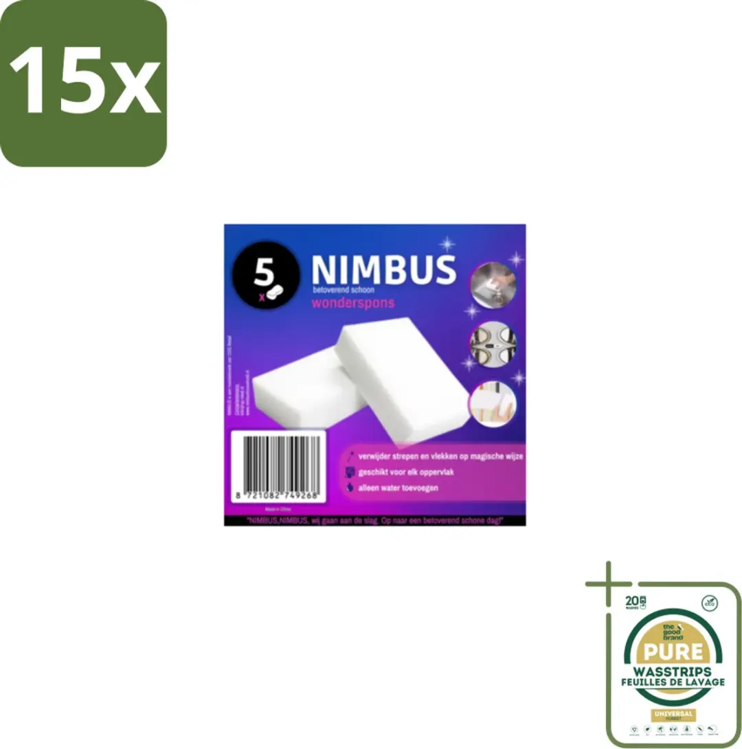Nimbus Wonderspons Melamine 15 Stuks