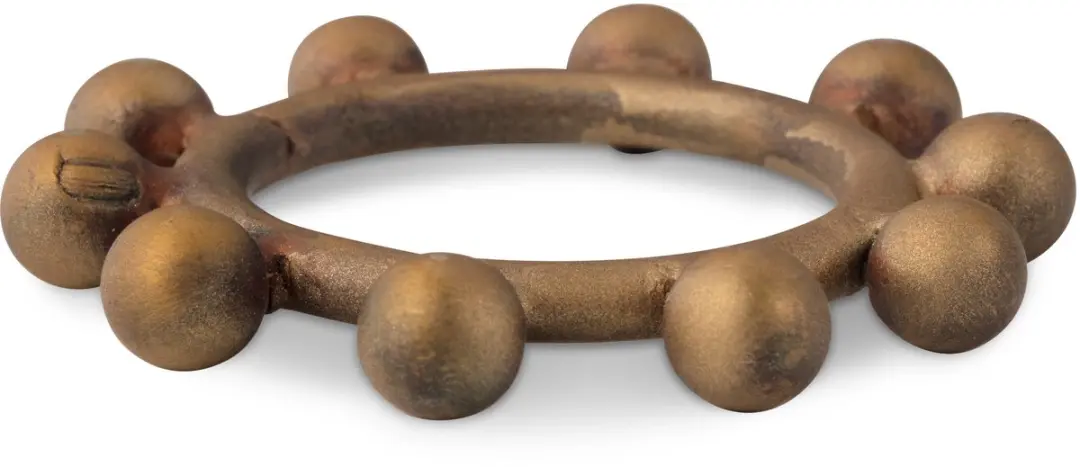 vtwonen Servetringen Dots - Goud - Set van 8