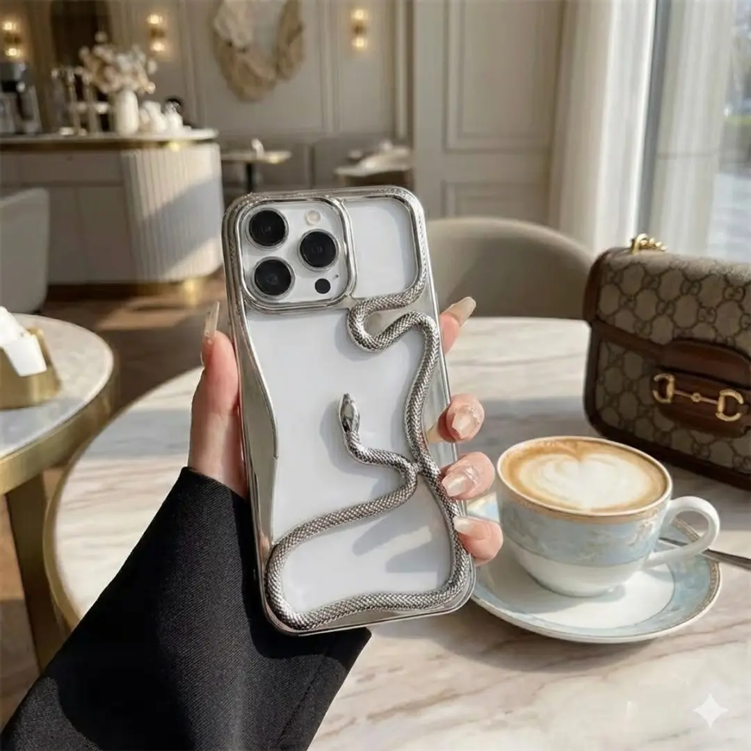 NUVEX iPhone 16 Pro Telefoonhoesje - Zilverkleurig Transparant