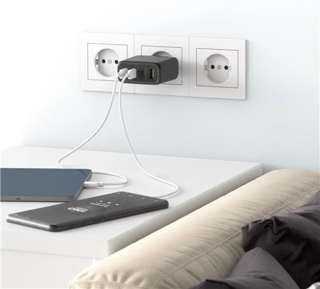 Goobay 64819 Thuislader GaN - 68W USB-C PD/QC - Zwart