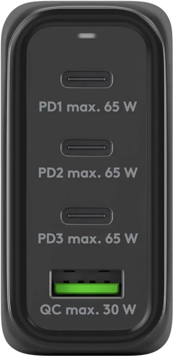 Goobay 64819 Thuislader GaN - 68W USB-C PD/QC - Zwart - afbeelding 6 van 6