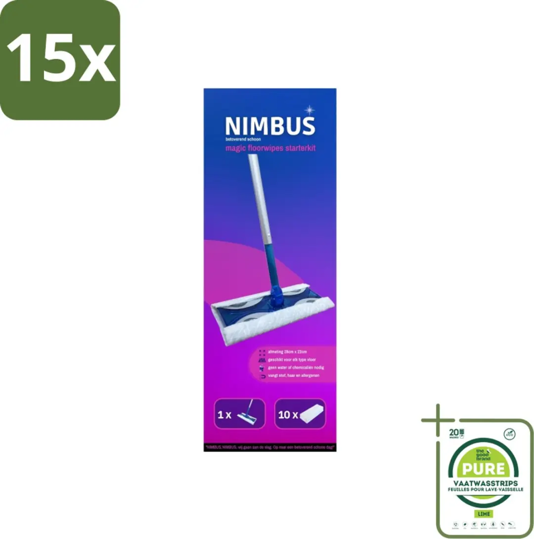 Nimbus Magic Vloerdoek Starterkit 15x