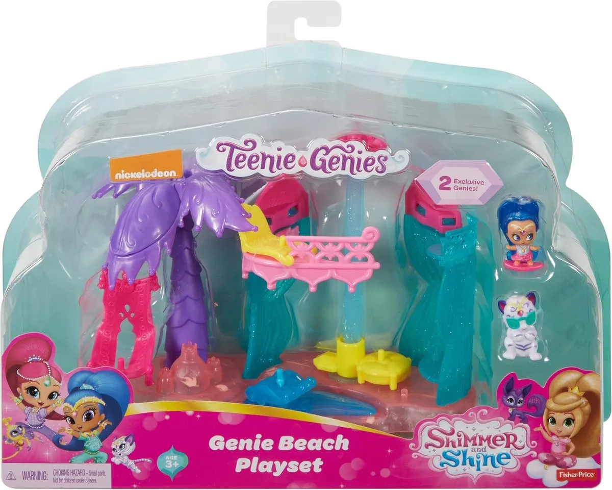Fisher Price Shimmer & Shine Teenie Genies BEACH PL - Multi Color