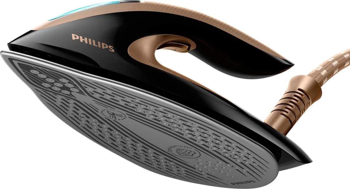 Philips Perfect Care Elite Plus GC9682/80 Stoomgenerator 2700W - 1.8L - Zwart/Goud - afbeelding 5 van 6