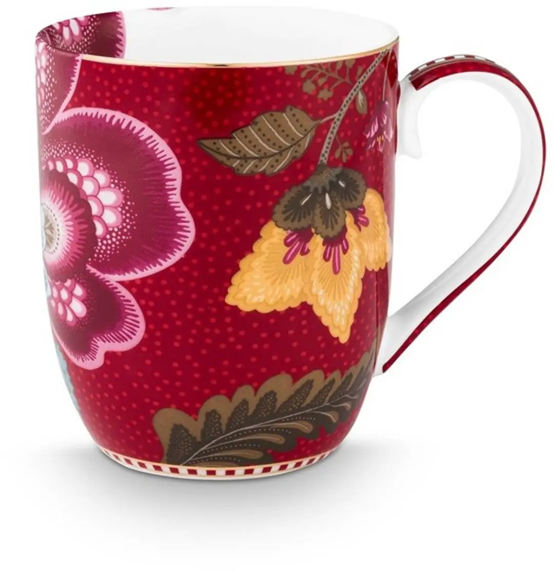 Pip Studio Blooming Tales Fantasy Mok - 200ml - 2 Stuks - Rood