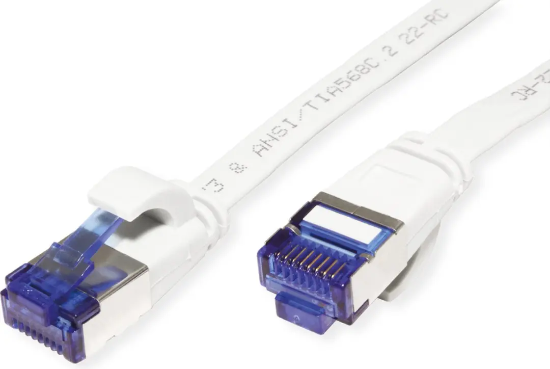 Value FTP Patchkabel Cat.6A Extra Plat Wit 1,5m