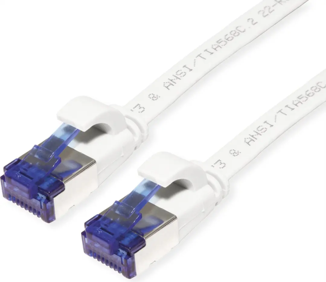 Value FTP Patchkabel Cat.6A Extra Plat Wit 1,5m