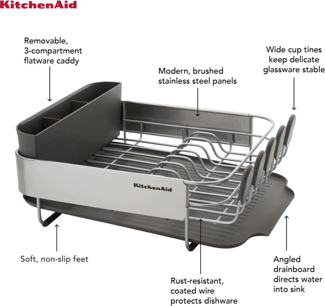 KitchenAid Compact Afdruiprek RVS - Grijs - afbeelding 6 van 6