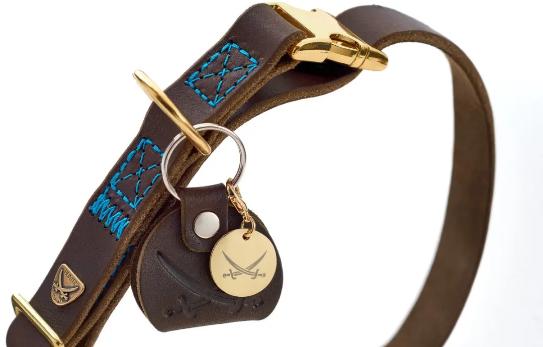 Hunter Hondenhalsband Sansibar Donkerbruin Maat L