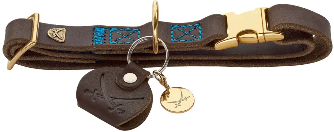 Hunter Hondenhalsband Sansibar Donkerbruin Maat L