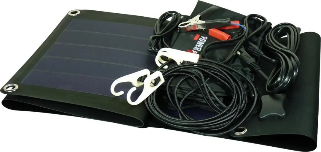 Powerplus Albatross Flexibel Zonnepaneel 18V 10W - Zwart