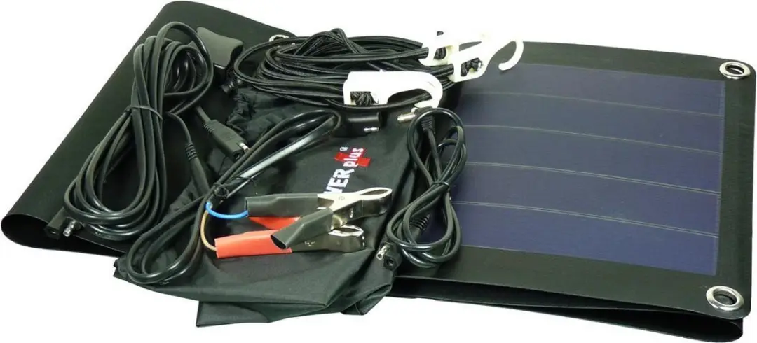 Powerplus Albatross Flexibel Zonnepaneel 18V 10W - Zwart