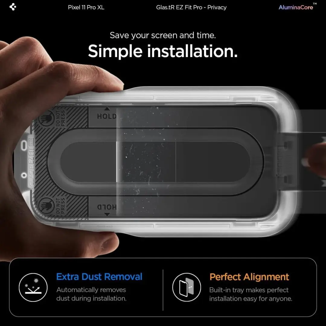 Spigen EZ Fit GLAS.tR AGL11486 Glasbeschermer - 2 Stuks - Google Pixel 11 Pro XL - afbeelding 6 van 6