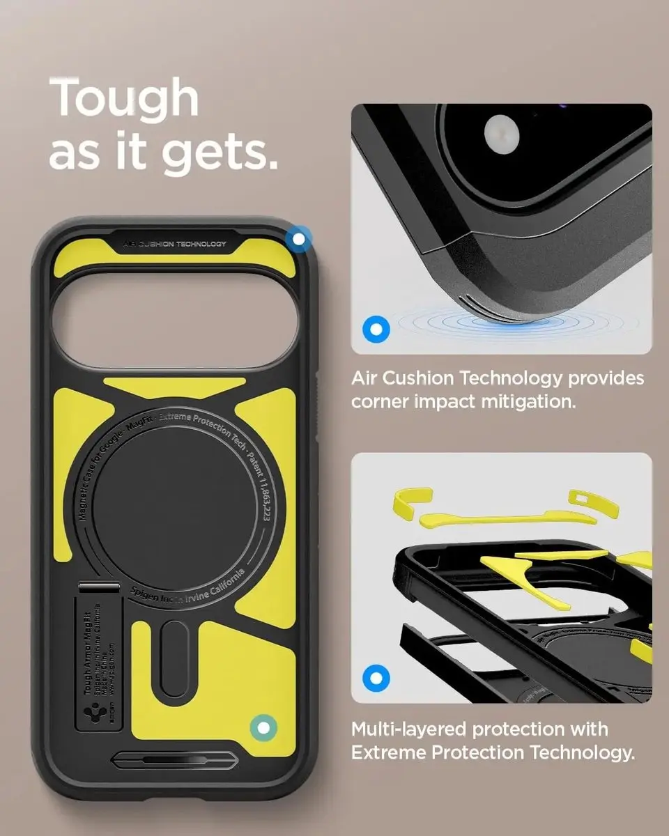Spigen Tough Armor ACS11443 Hoesje - Google Pixel 11 - Zwart