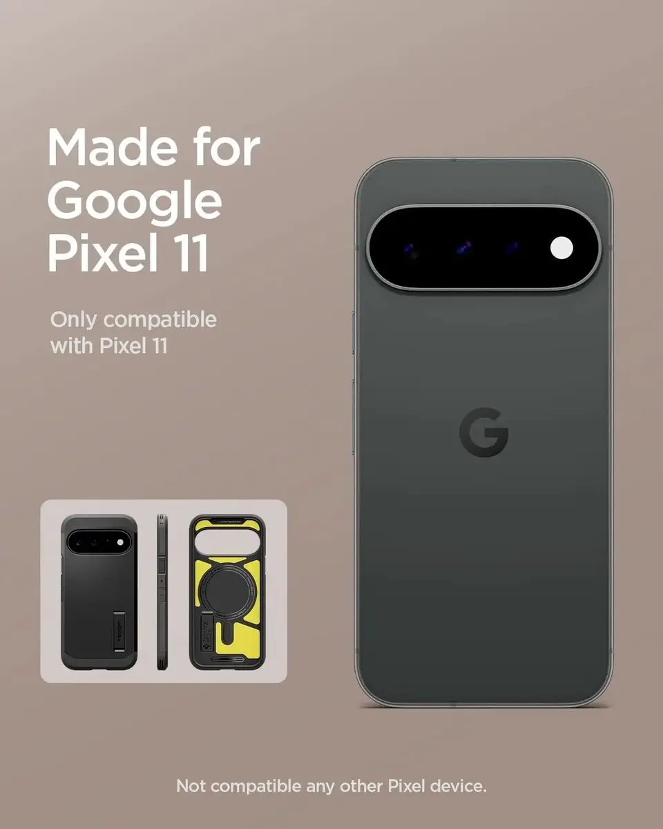 Spigen Tough Armor ACS11443 Hoesje - Google Pixel 11 - Zwart - afbeelding 6 van 6