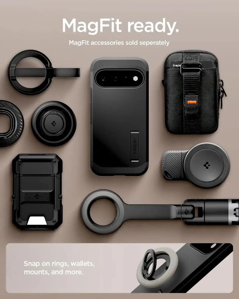 Spigen Tough Armor ACS11443 Hoesje - Google Pixel 11 - Zwart
