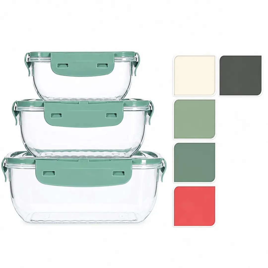 Excellent Houseware Vershoudbakjes Set 3-delig