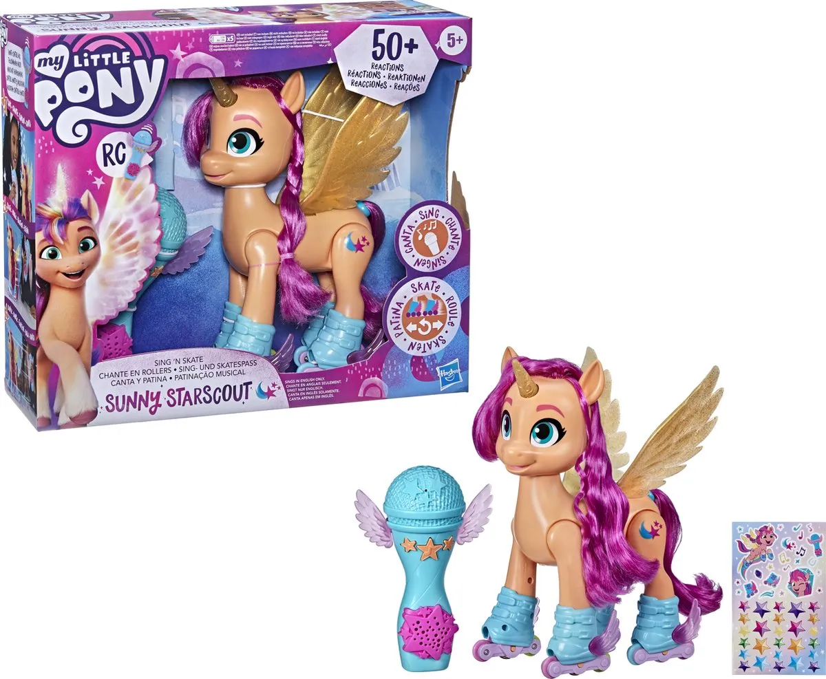 My Little Pony Sunny Zingende Skatende Speelfiguur - Engelstalig - afbeelding 6 van 6