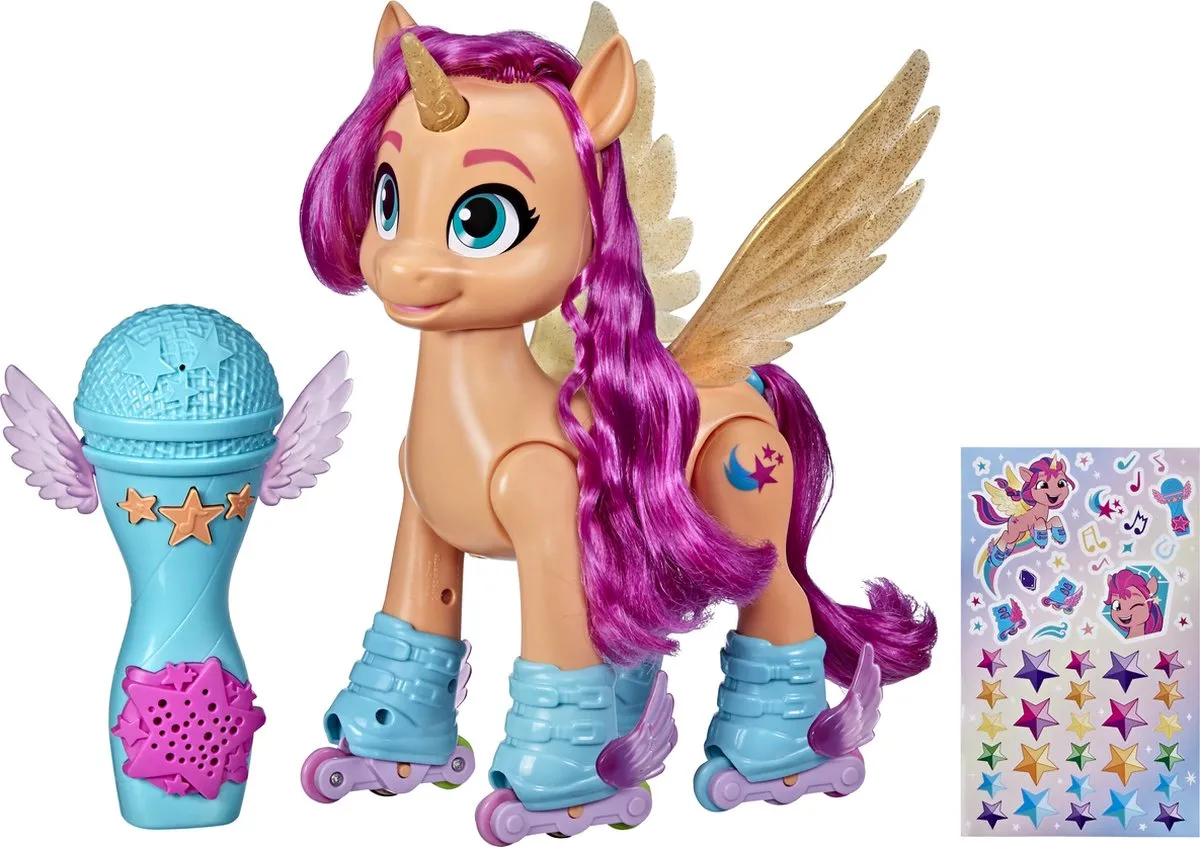My Little Pony Sunny Zingende Skatende Speelfiguur