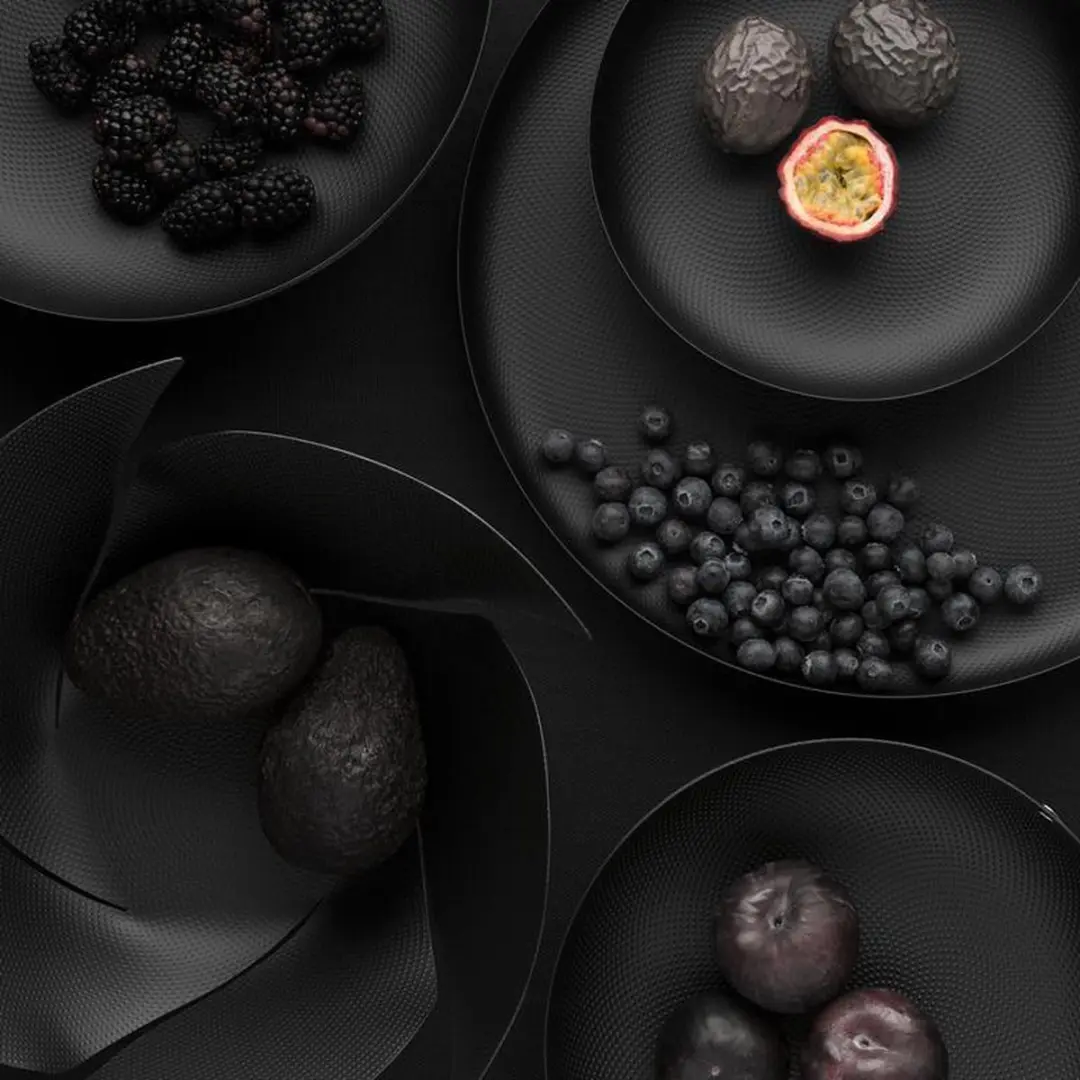 Alessi - basket 24 black