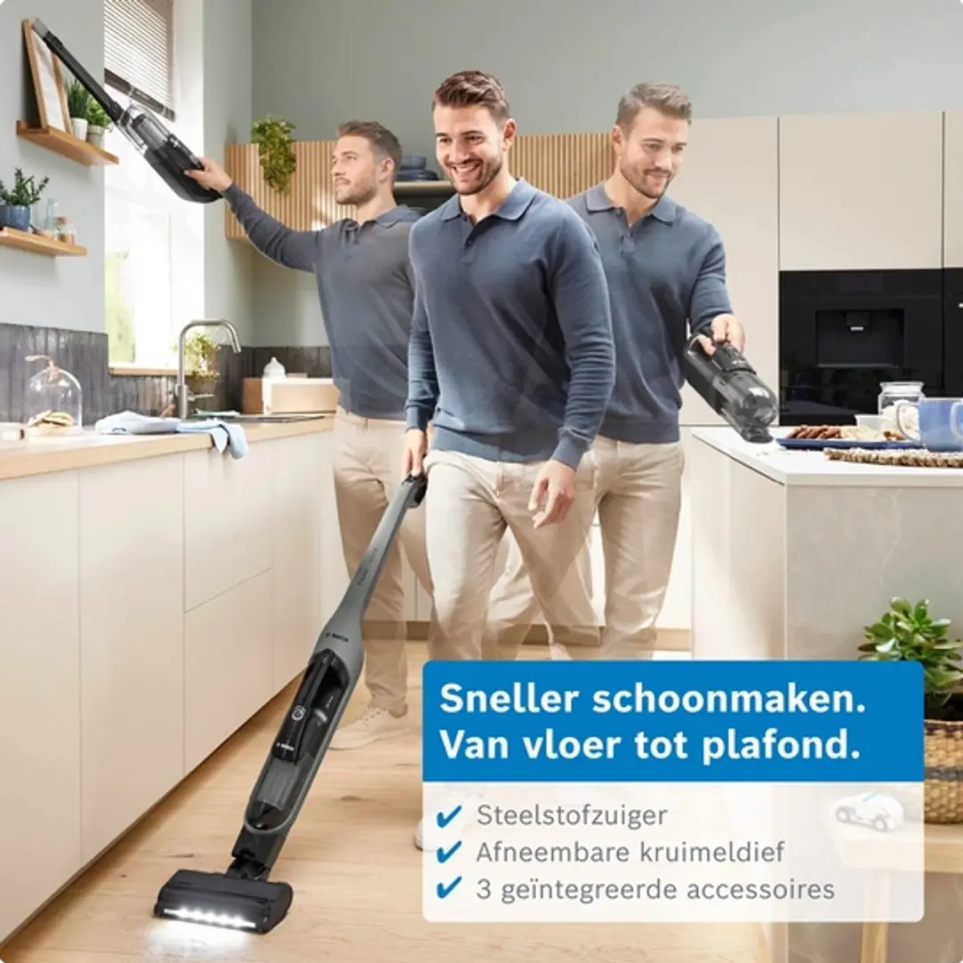 Bosch Serie 4 BHH4GN28 Handstofzuiger - Grijs