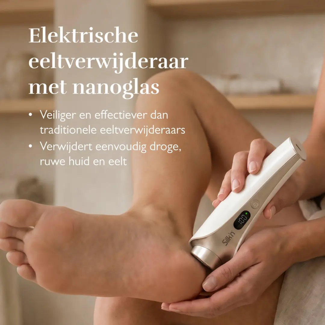 Silk'n GlassPedi GP1PE1001 Elektrische Eeltverwijderaar - 3 Opzetstukken - Wit