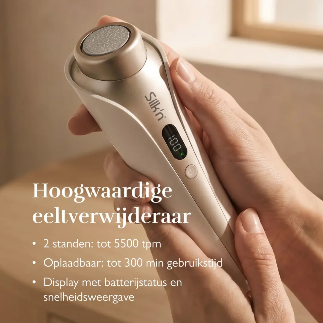 Silk'n GlassPedi GP1PE1001 Elektrische Eeltverwijderaar - 3 Opzetstukken - Wit