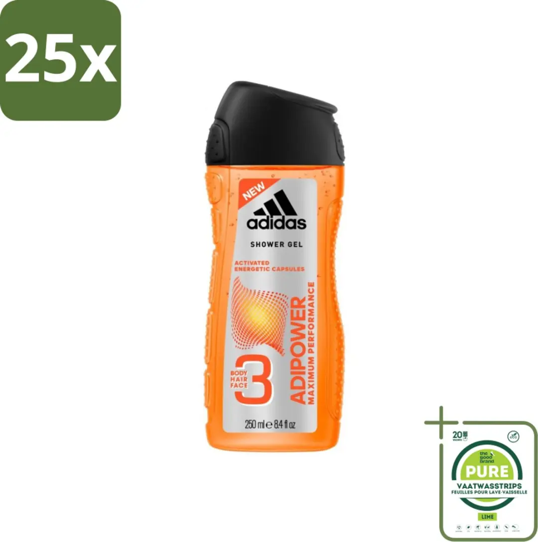 Adidas Adipower Maximum Performance Douchegel & Shampoo 250ml