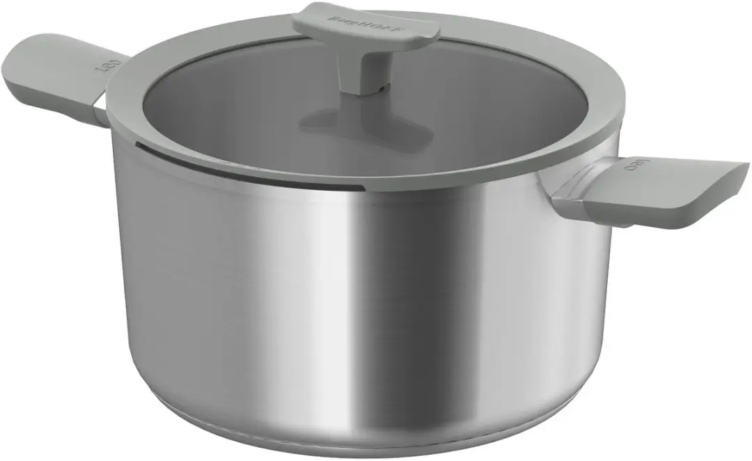 LEO Kookpot met deksel RVS Balance Moonmist