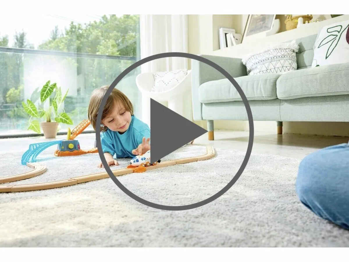 Hape Treinbaan Locomotief Space Shuttle E3872K - Geel