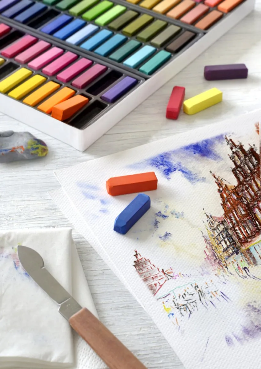 Faber-Castell Pastelkrijt Halve Lengte 72 Stuks FC-128272