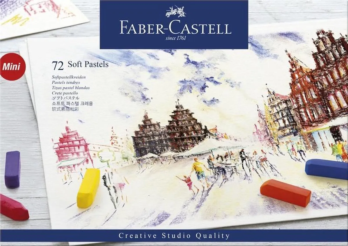 Faber-Castell Pastelkrijt Halve Lengte 72 Stuks FC-128272