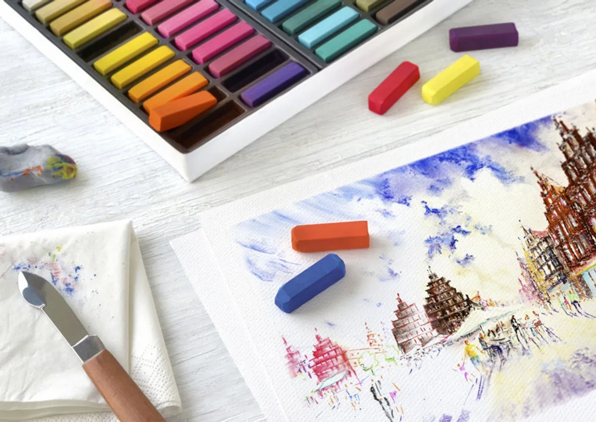 Faber-Castell Pastelkrijt Halve Lengte 72 Stuks FC-128272