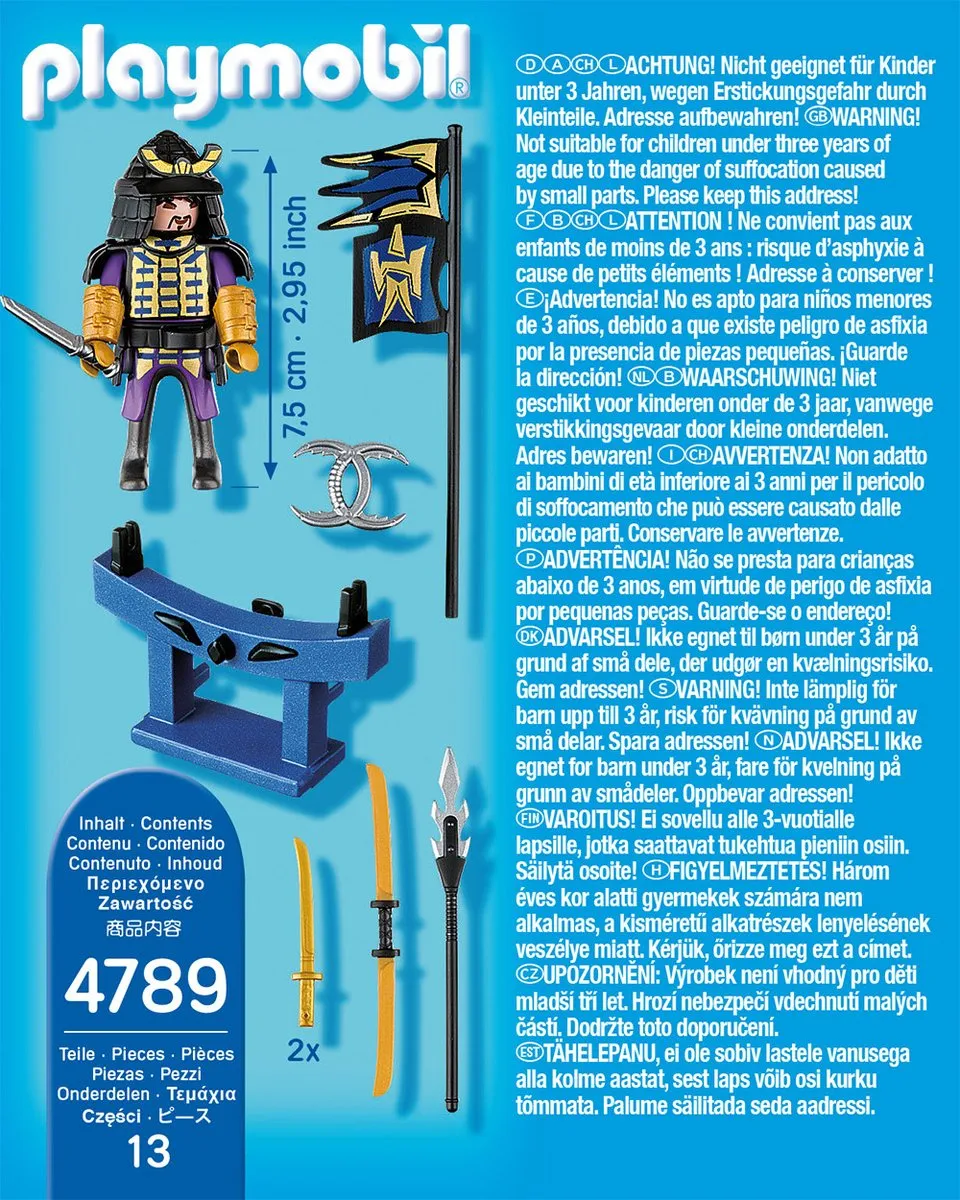 Playmobil Aziatische Krijger 4008789047892